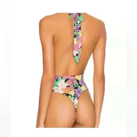 New AFRM Rosa Bodysuit in Neon Garden - Picture 3 of 10